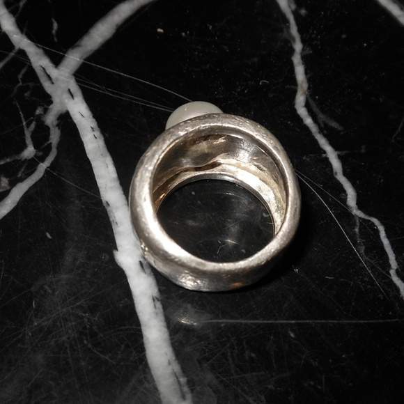 Tous Sterling Silver 925 Women Ring with freshwater Pearl - Picture 4 of 8